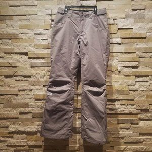 North Face Womens Small Snowboard Ski Snow Pants Grey Gray Winter Snowsuit Suit